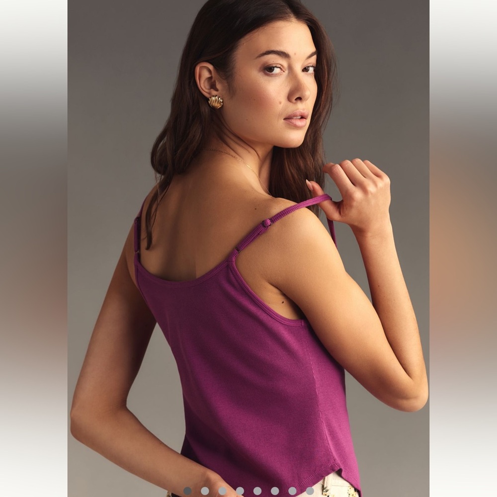 PILCRO BUTTON-FRONT CAMI - Picture 2 of 9
